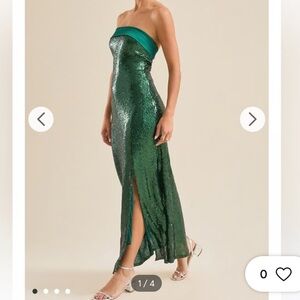 Altar'd State Emerald Sequin Dress
